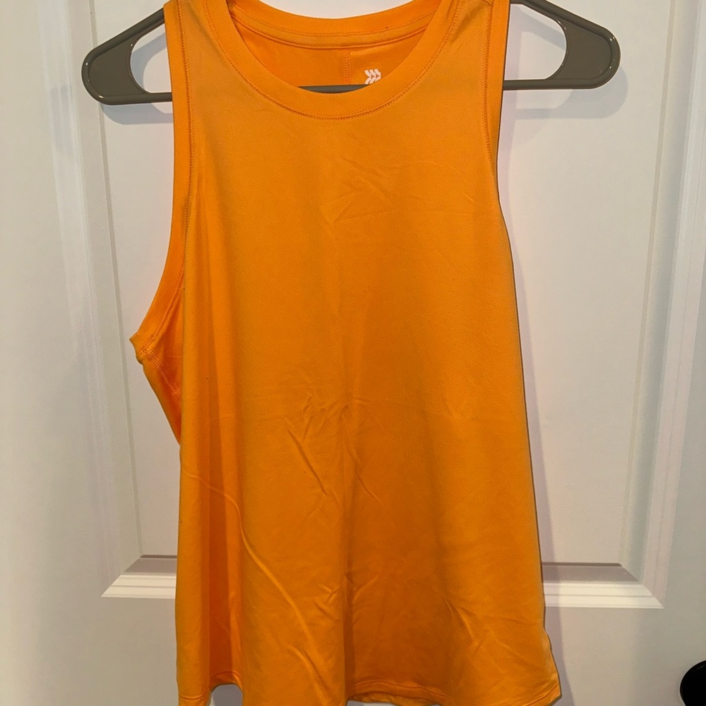 Women's Orange Sleeveless Top